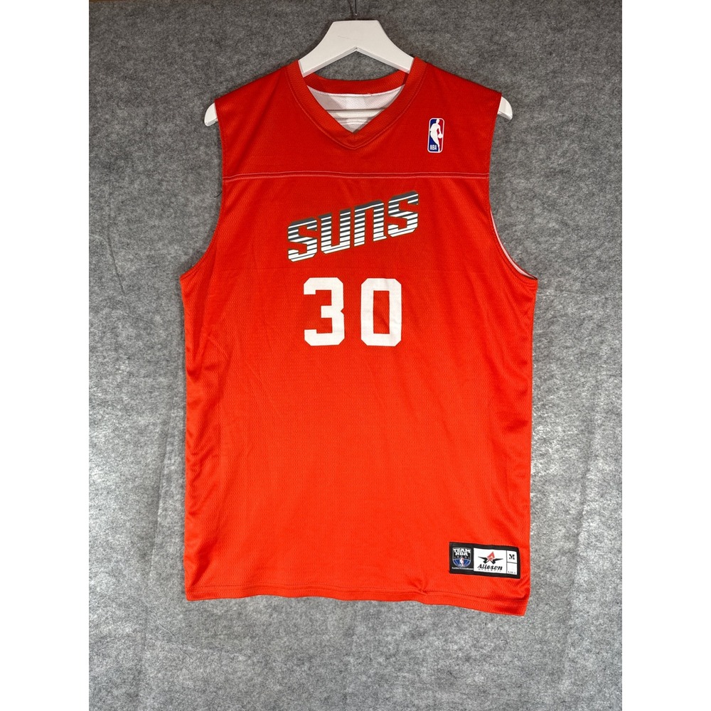 Alleson Athletic Mens M Orange Phoenix Suns Reversible Basketball Jersey 30 NBA